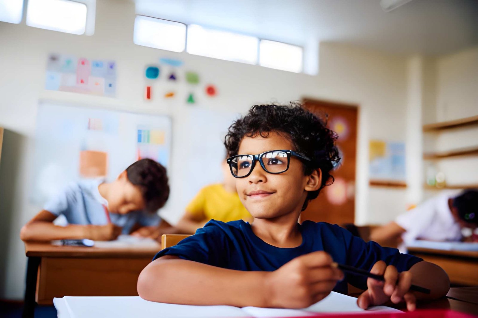 Bilgi Işığı Montessori Okulu sınıfından bir kare